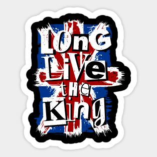 King Charles III Coronation Long Live the King Punk Sticker